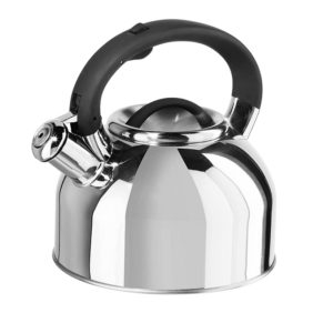  Viking Culinary 2.6 Quart Stainless Steel Whistling Tea Kettle  with 3-Ply Base, Stainless & Copper (0018-9339CHC): Home & Kitchen