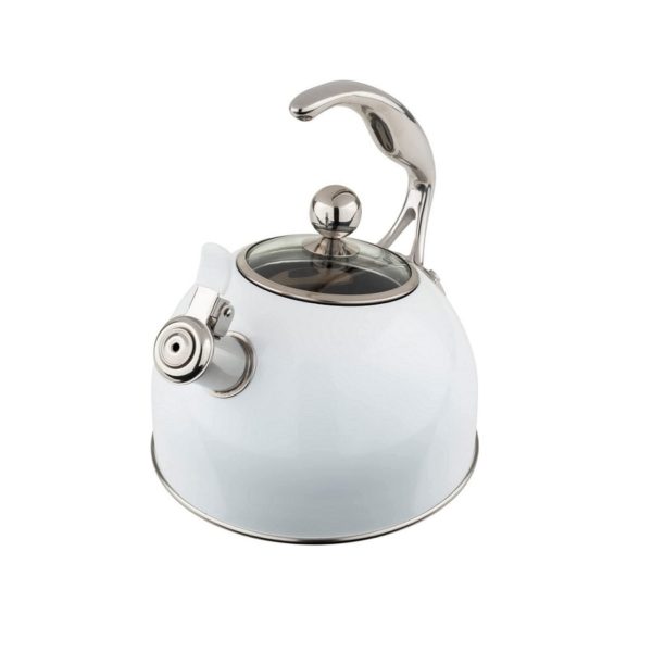 Viking 2.6-Quart Stainless Steel and Copper Whistling Kettle with 3-Pl –  Viking Culinary Products