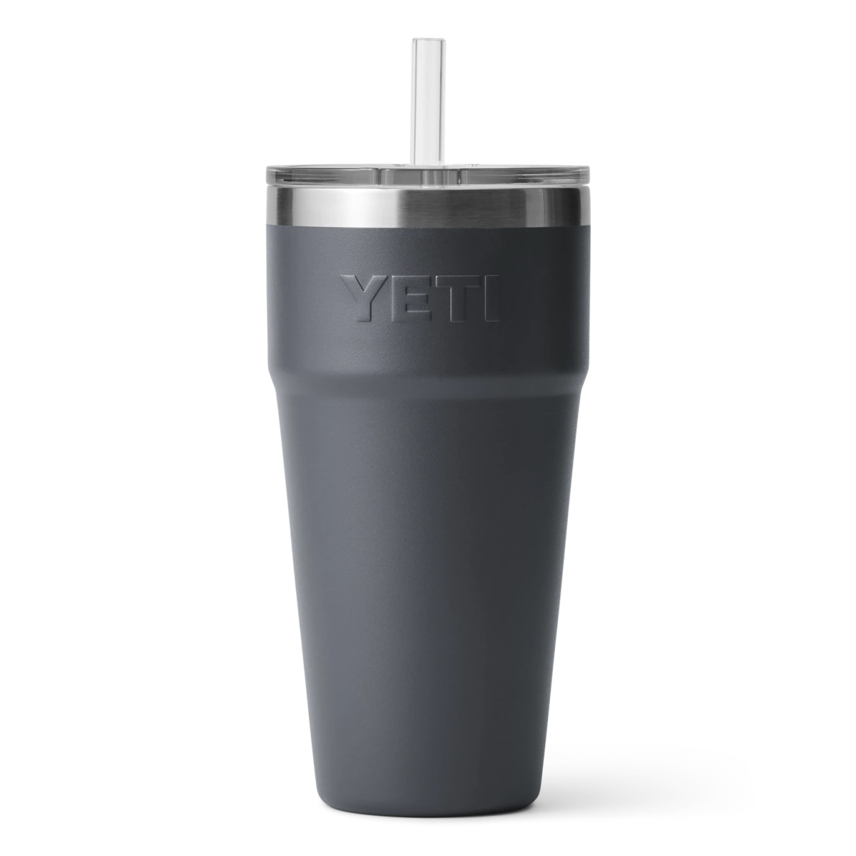 Yeti Rambler 26oz Stackable Cup with Straw Lid - Charcoal