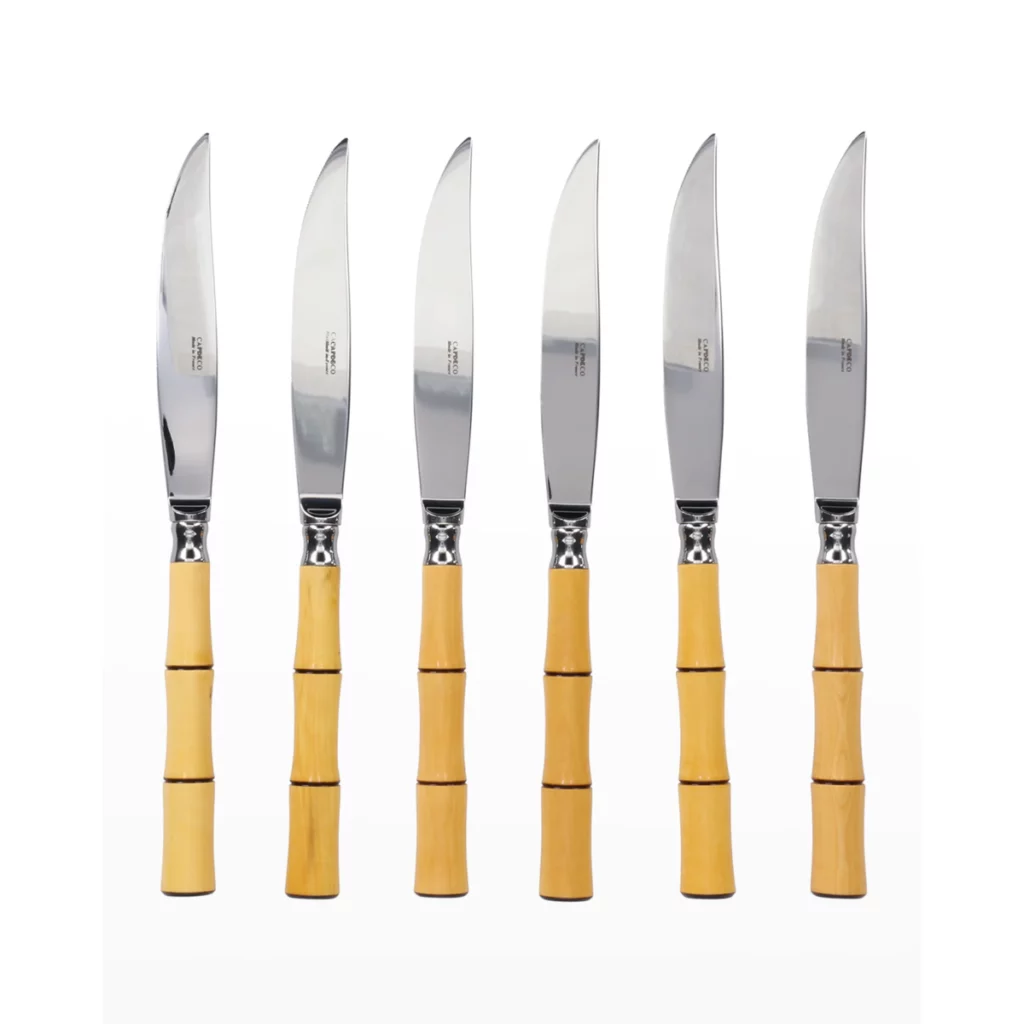 Capdeco Byblos Natural Set of 6 Steak Knives