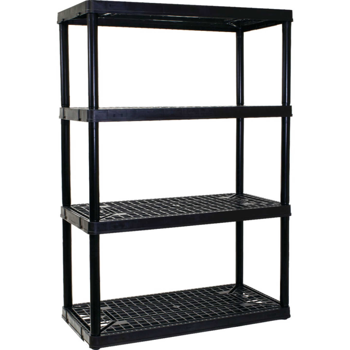 Heavy Duty Black 4 Ventilated Shelf Unit | Berings