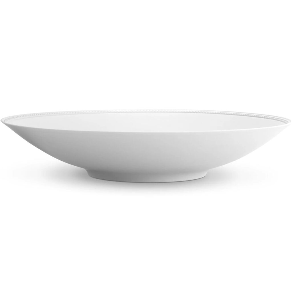 L’Objet Soie Tressée White Coupe Bowl2