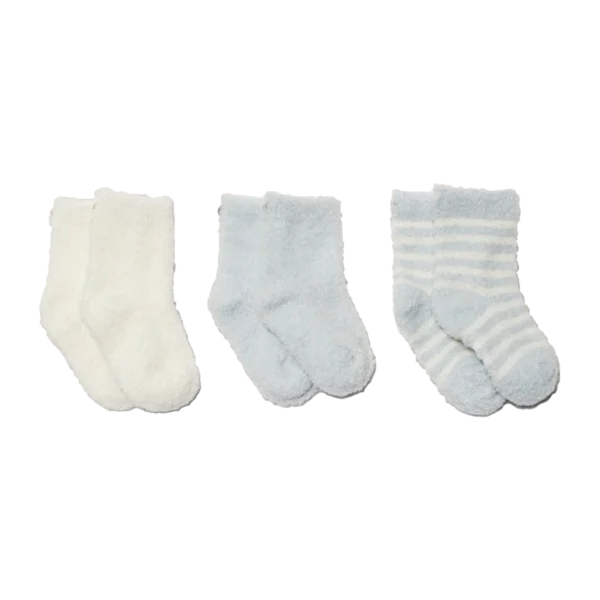 Cozychic Lite Infant Sock Set - Blue Pearl