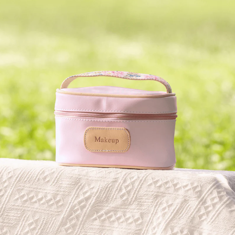 Jon Hart Mini Makeup Case - Rose with Peony Webbing