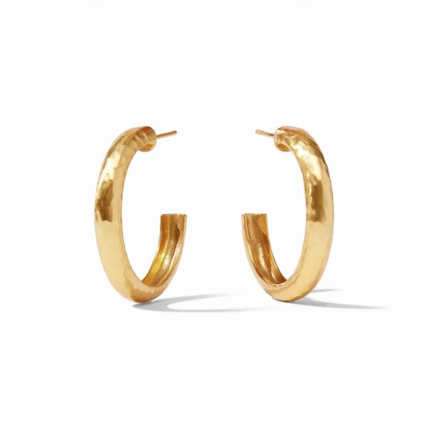 Julie Vos Medium Havana Hoop Earrings