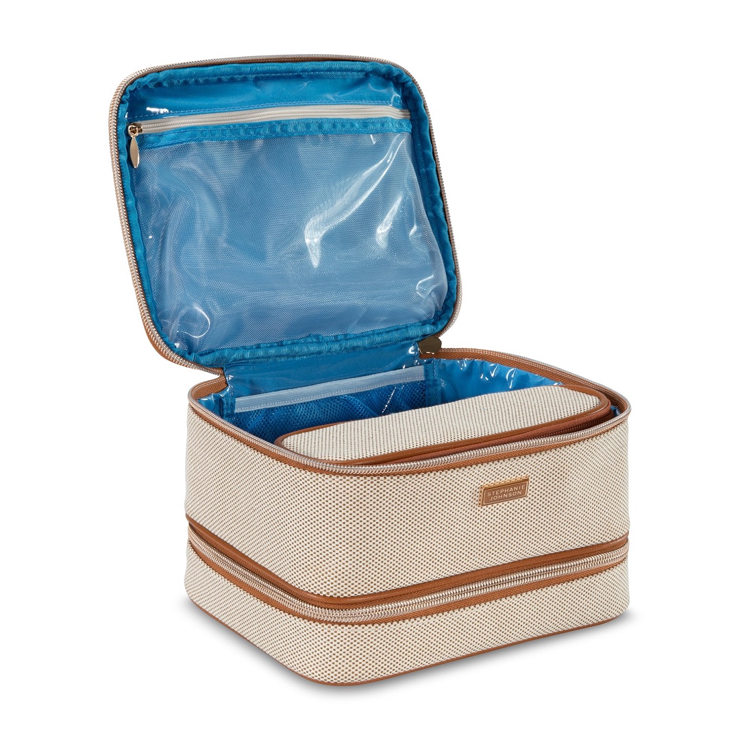 Jenny Train Cosmetics Case - Tropea Ivory | Berings