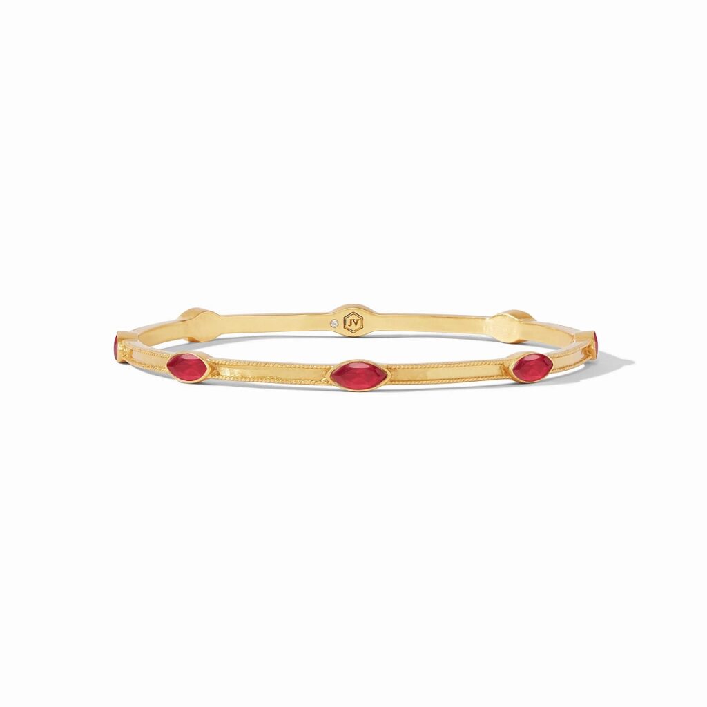 Julie Vos Monaco Bangle - Ruby Red | Berings