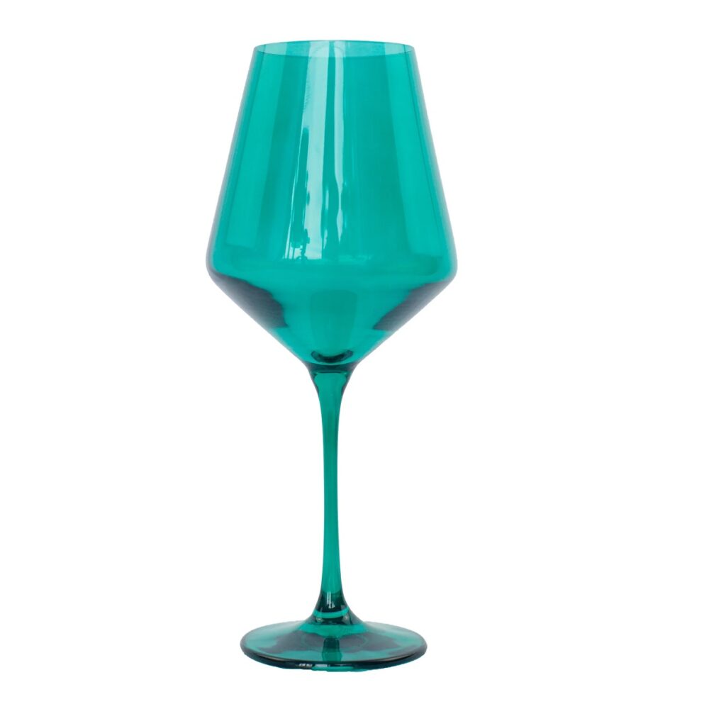 Estelle Colored Wine Glass Set 6