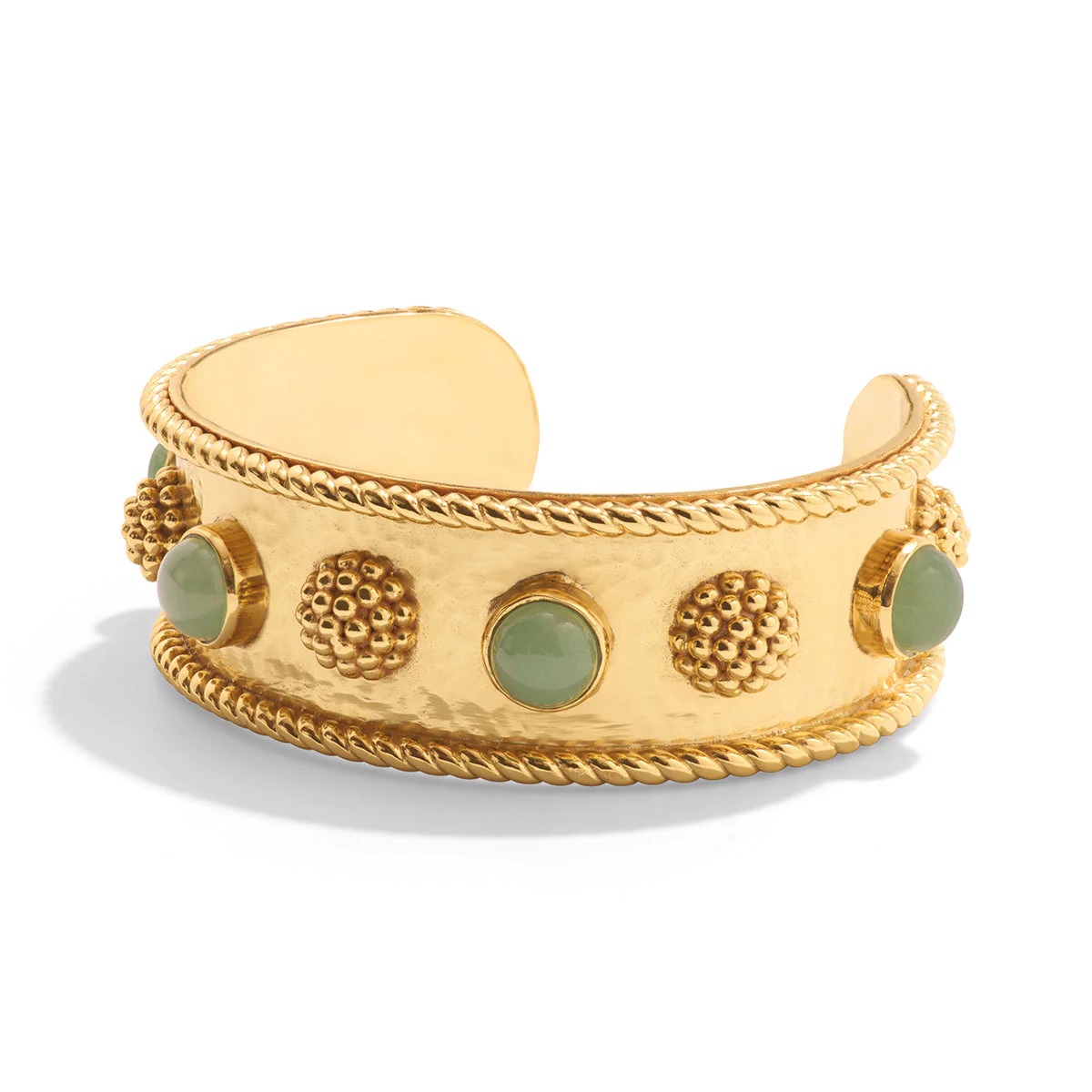 Meadow Gold Bangle Cuff Bracelet