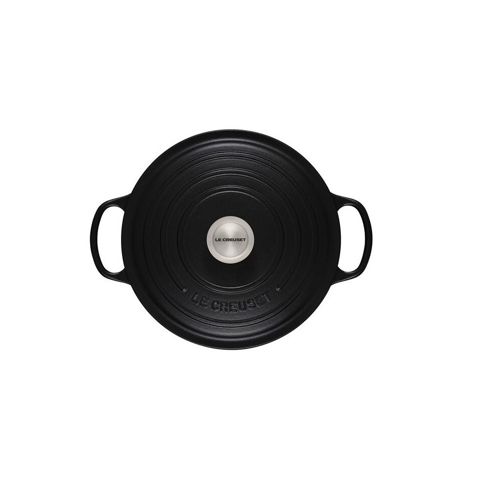Cuisinart Oval Pot Holder/Oven Mitt w/ Pocket- Black (Pack of 2)