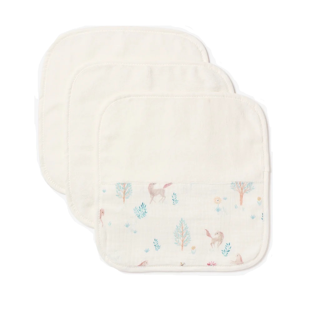 Pony Meadow Organic Muslin Washcloths