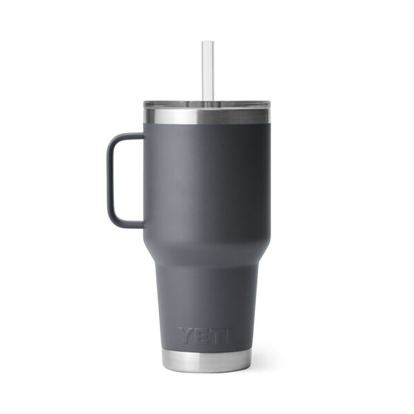  YETI Rambler 35 oz Straw Mug, Vacuum Insulated, Stainless  Steel, Charcoal: Home & Kitchen