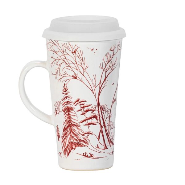 Juliska Country Estate Winter Frolic Travel Mug with Silicone Lid