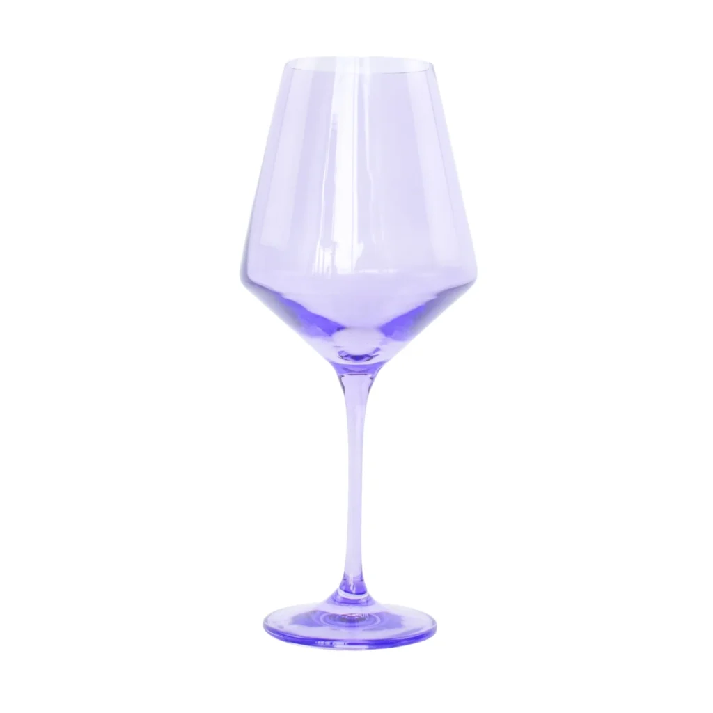 Estelle Colored Wine Glass - Lavender