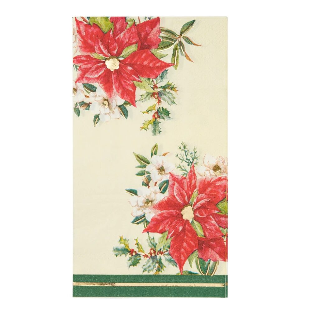 Evergreen Floral Paper Guest Towels