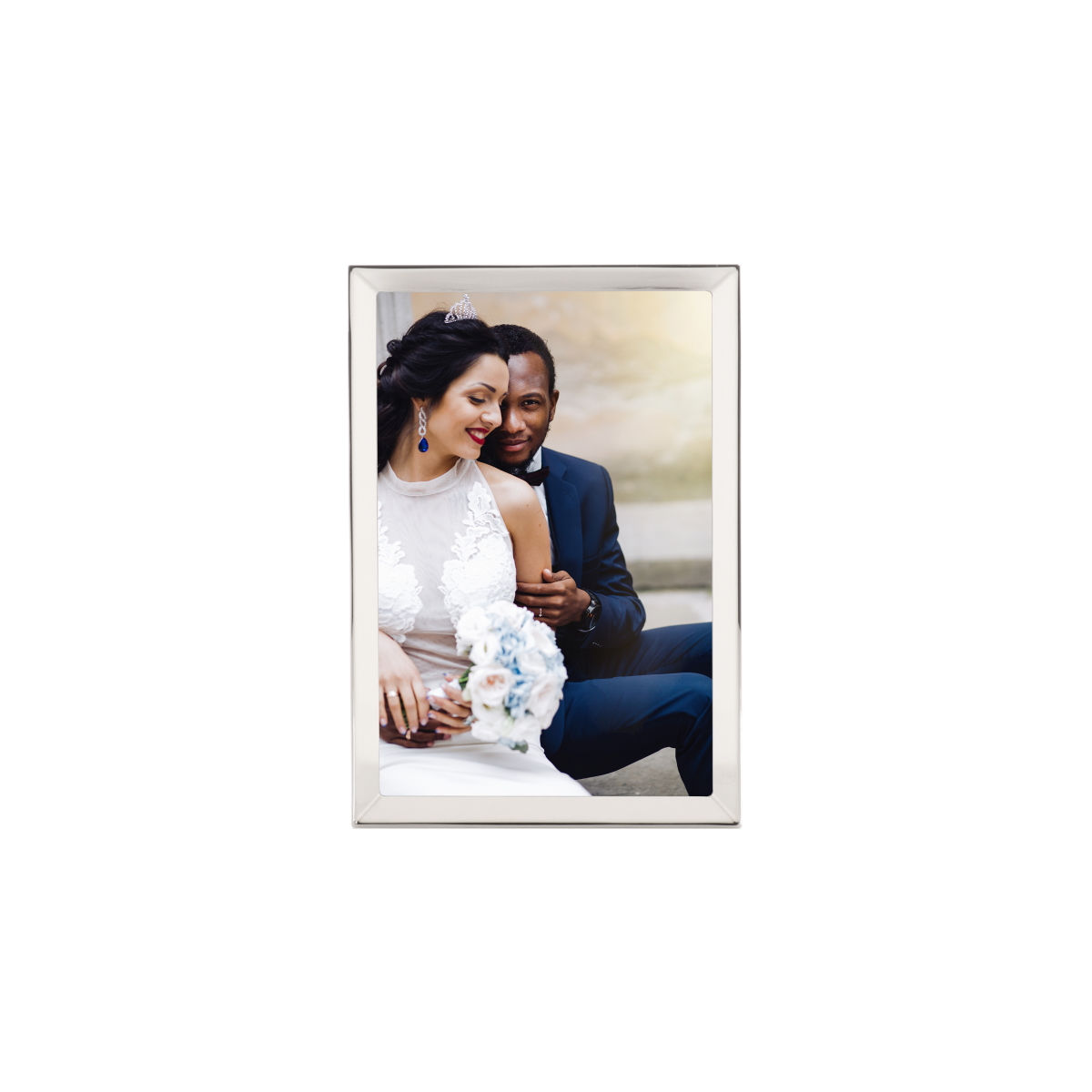 Silver 4x6 photo frame