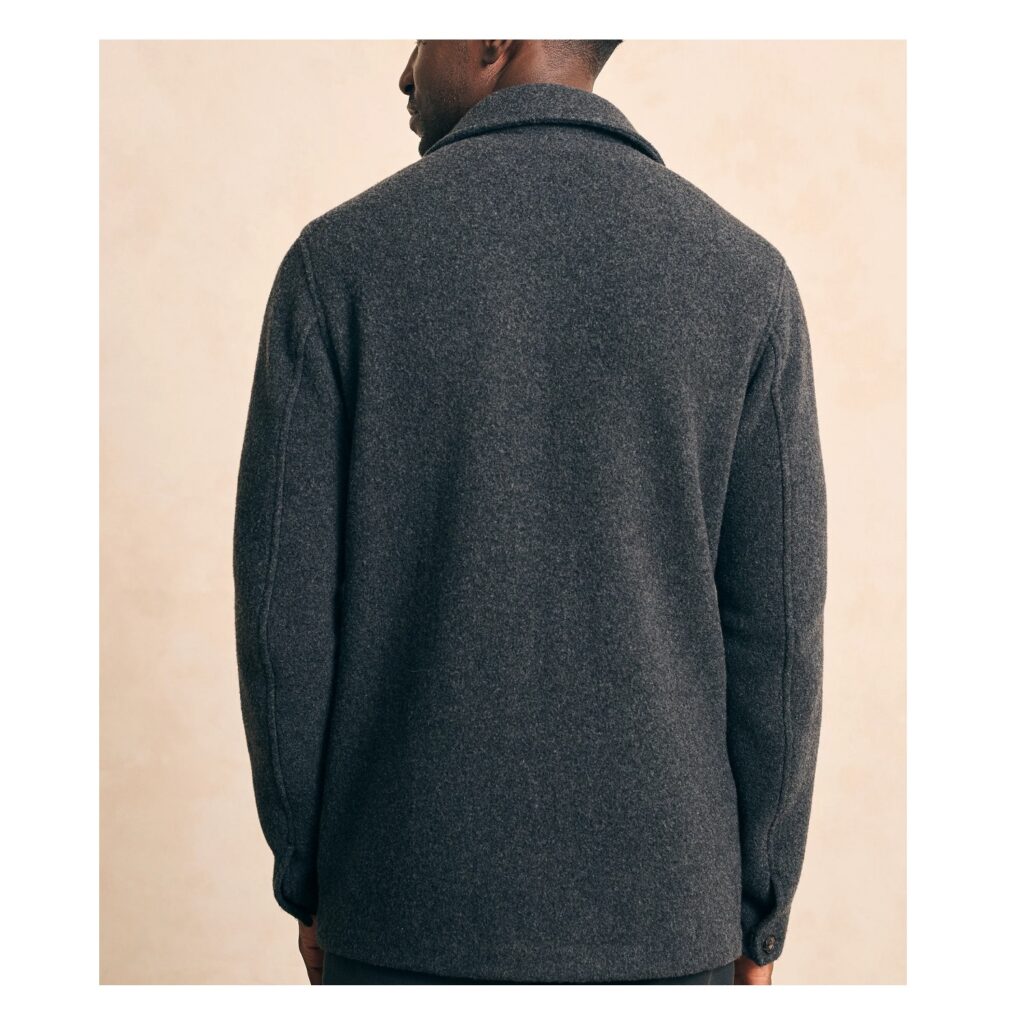 Faherty Wool Chore Jacket - Charcoal | Berings