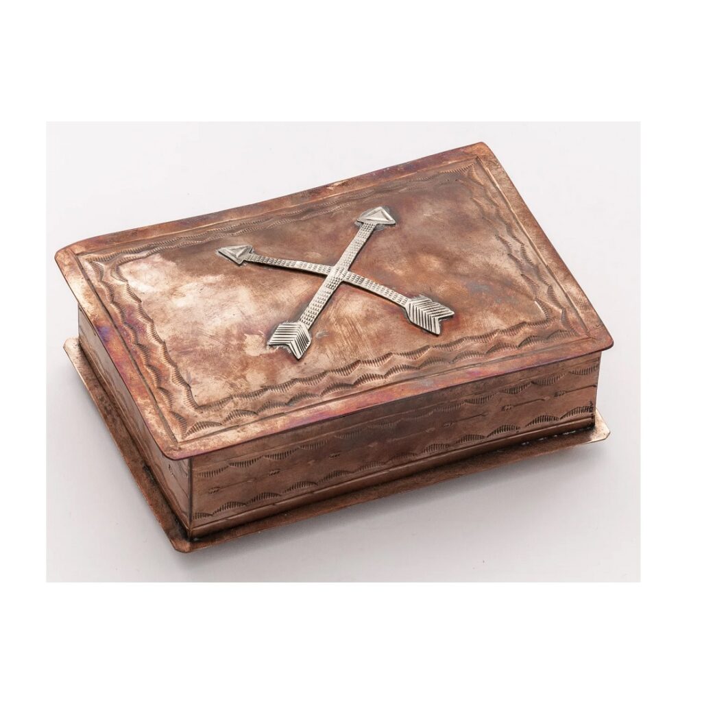 Crossed Arrows Icon Box - Copper | Berings