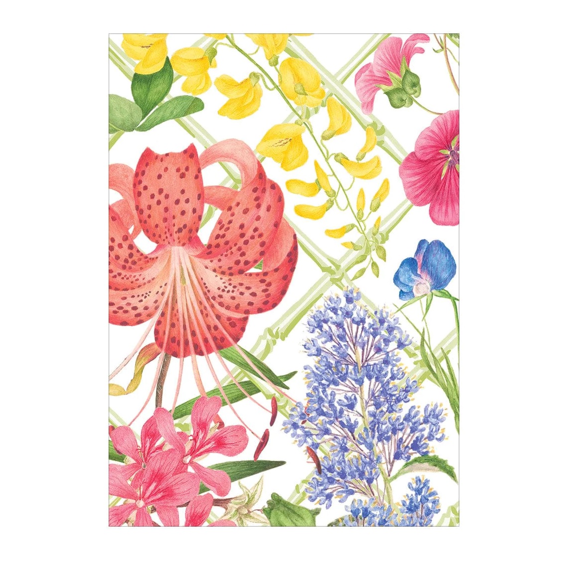 Caspari Floral Trellis Boxed Note Cards & Envelopes Berings