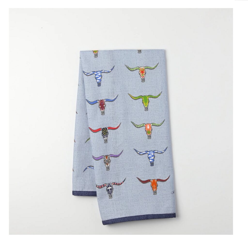 Longhorn Tea Towel