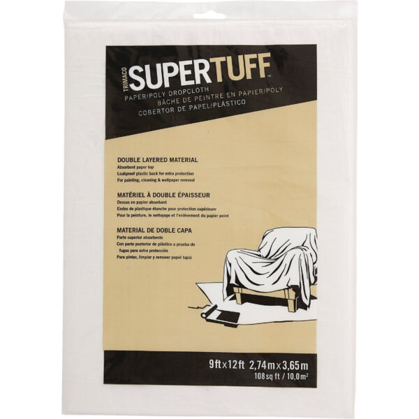 Trimaco SuperTuff 9 x 12 PaperPoly Drop Cloth