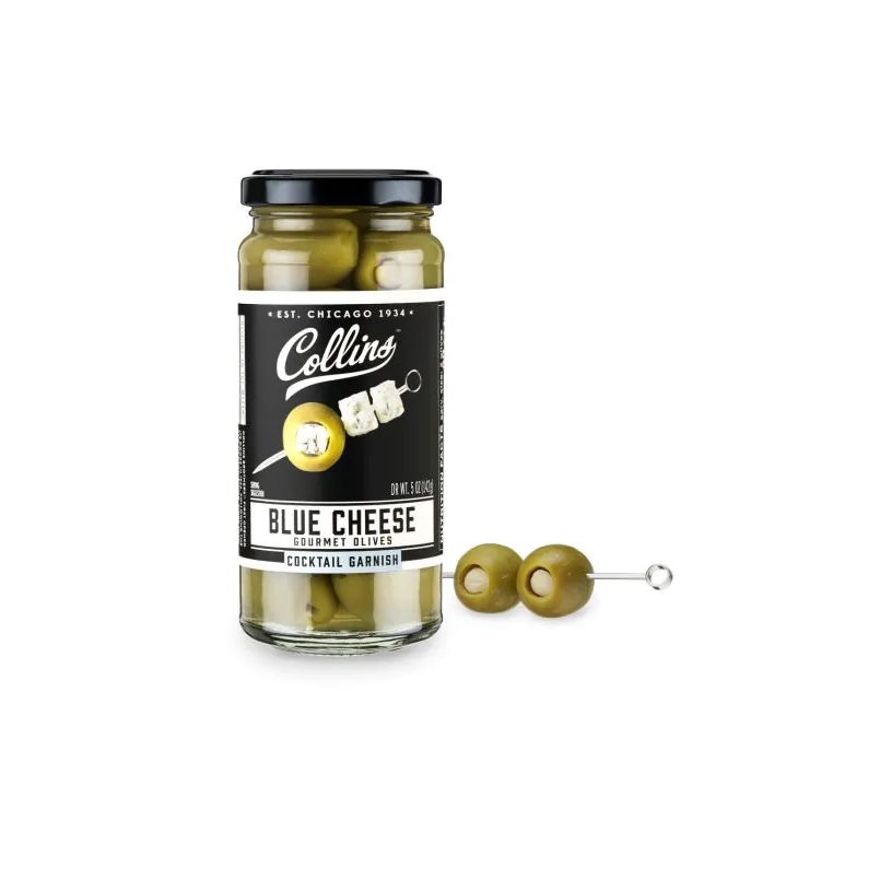 Collins 5 oz. Blue Cheese Cocktail Olives | Berings