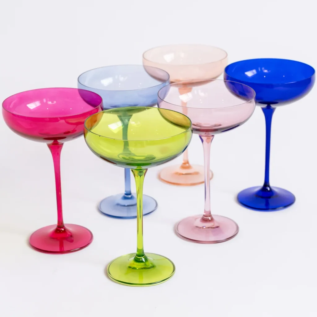 Estelle Colored Champagne Coupe Set