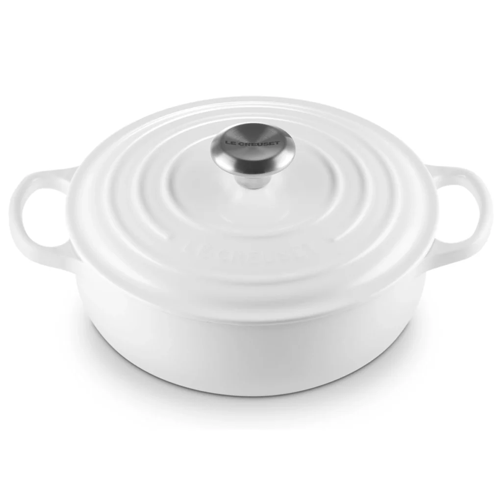 Le Creuset 3.5 Qt. Signature Sauteuse - White