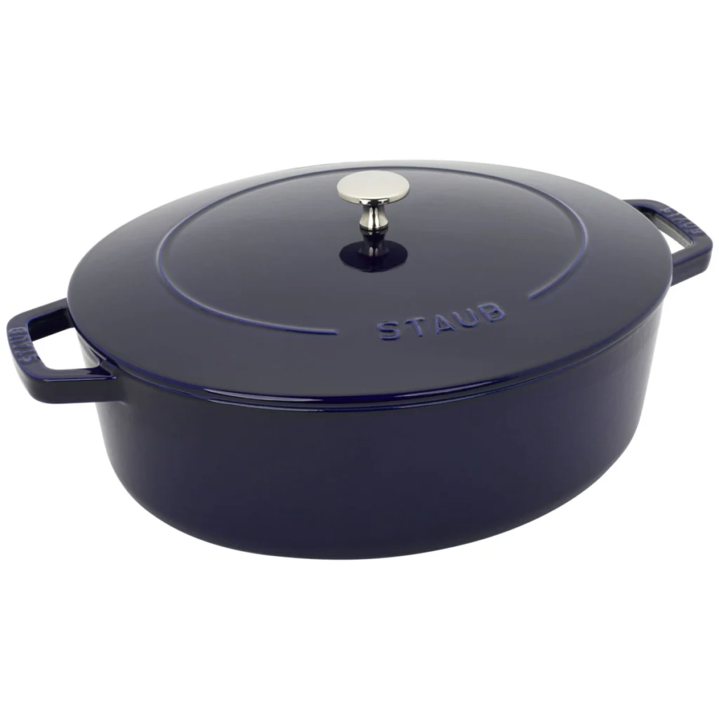 Staub Wide Oval Dutch Oven - Dark Blue