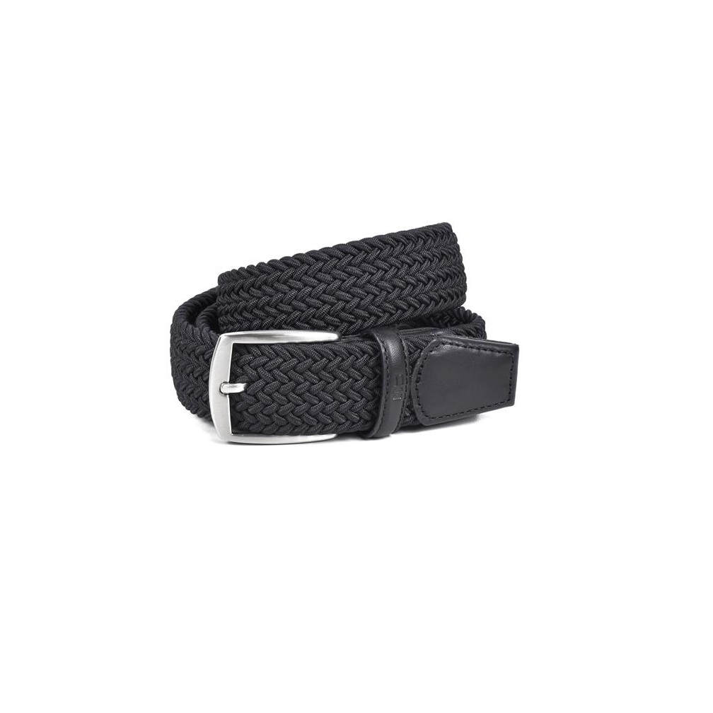 Miguel Bellido Stretch Braided Belt - Black