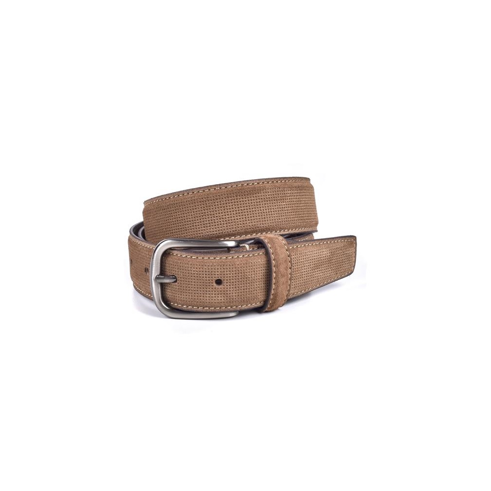 Miguel Bellido Suede Padded Belt - Light Brown