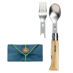 Opinel Picnic+ Cutlery Complete Set with No.08 Folding Knife