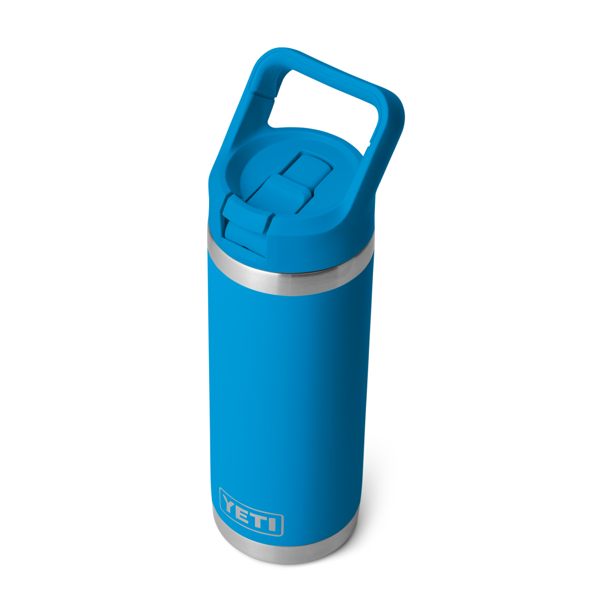 Yeti Rambler 18oz Straw Cap Bottle - Big Wave Blue 