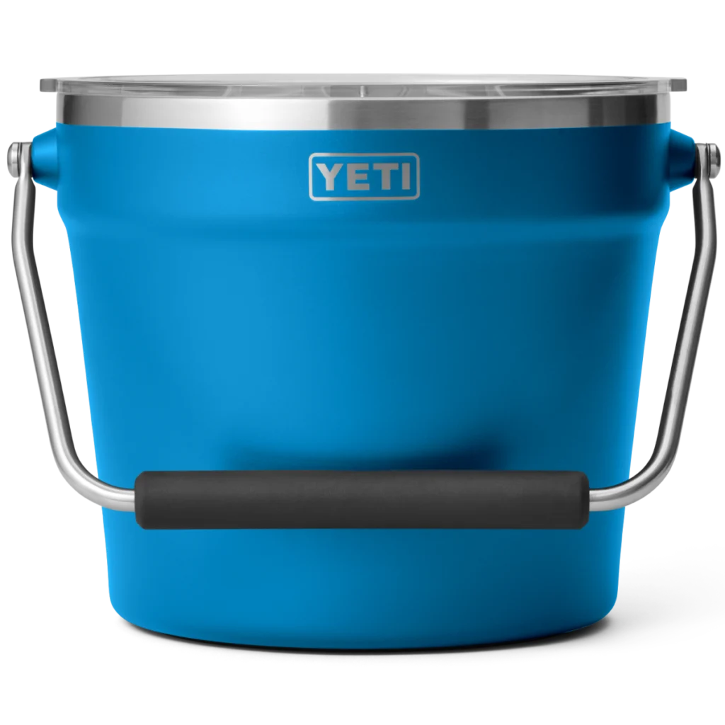 Yeti Rambler Beverage Bucket with Lid - Big Wave Blue