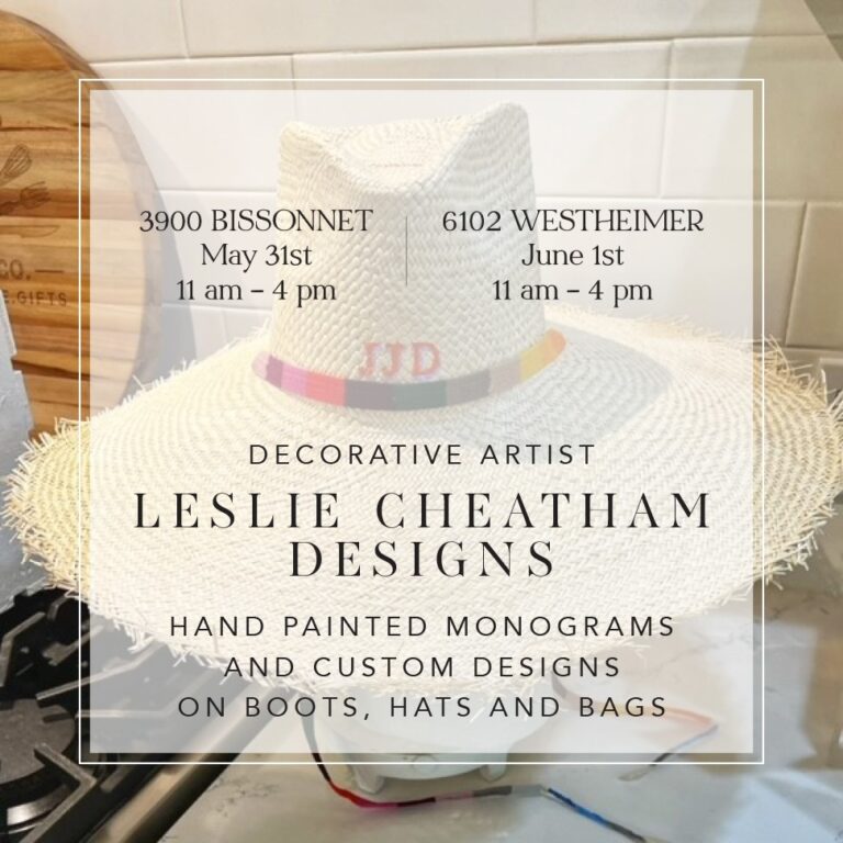 Decorative artist Leslie Morrison from Leslie Cheatham Designs offers ...