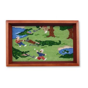 Smathers & Branson Beware of Gators Valet Tray (Chestnut Wood)