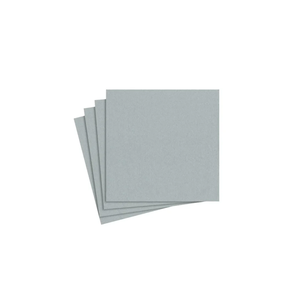 Caspari Paper Linen Cocktail Napkins - Silver