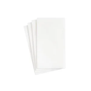 Caspari Paper Linen Guest Towel - White