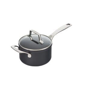 Le Creuset Essential Nonstick Ceramic Saucepan with Glass Lid - 3QT