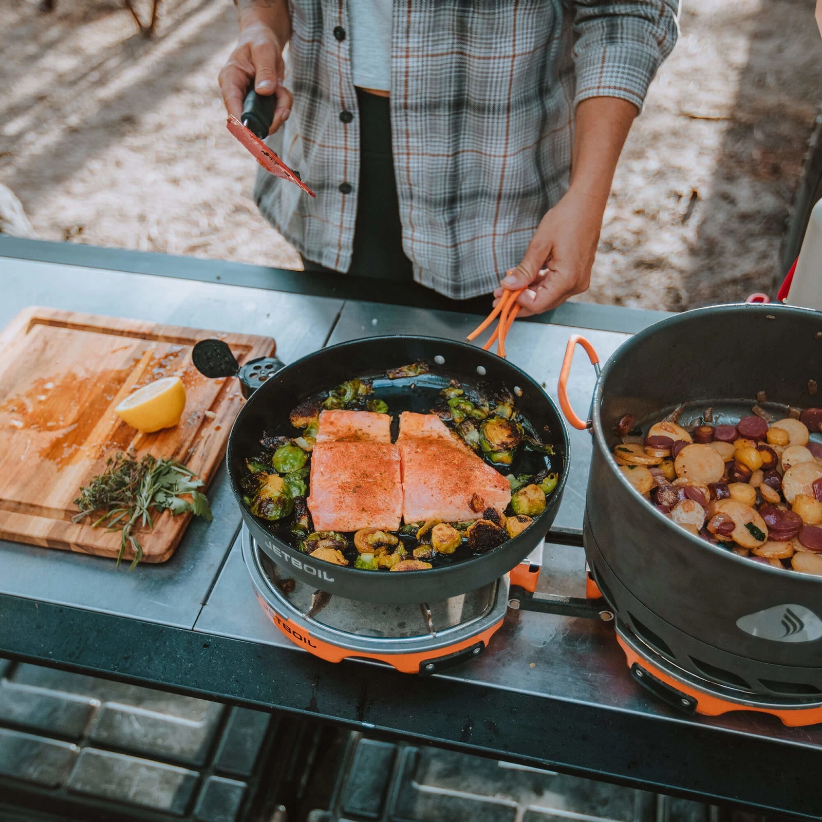 Jetboil Genesis Basecamp Backpacking and Camping Stove Cooking System