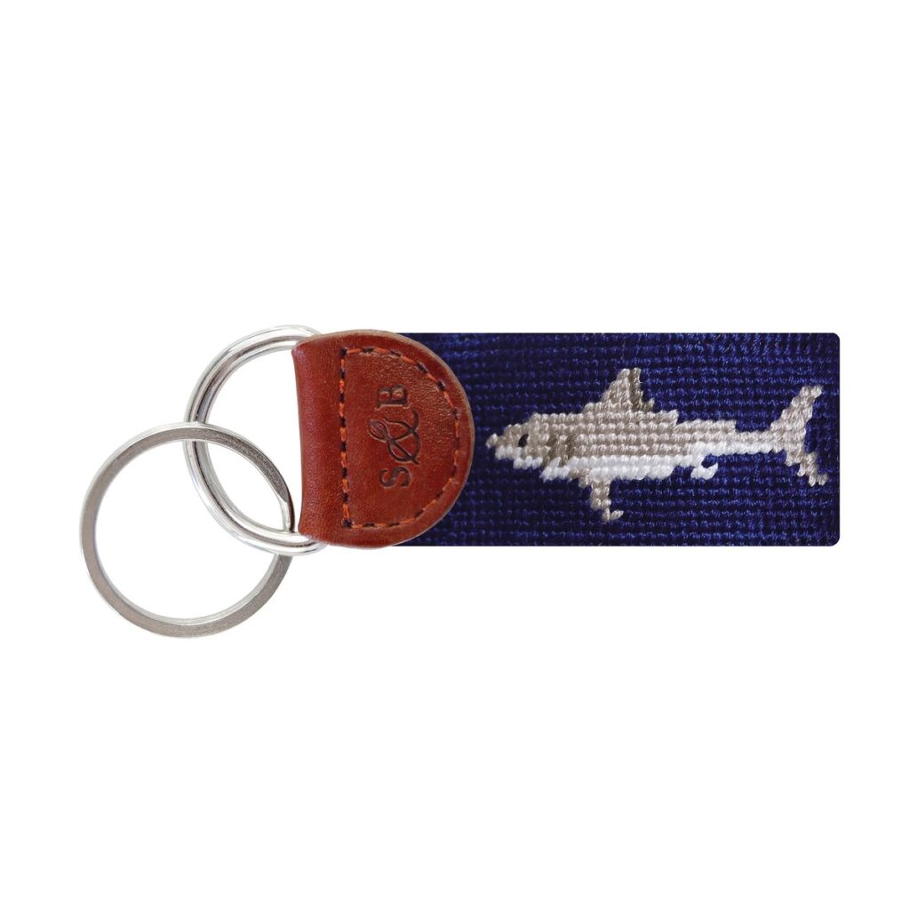 Smathers & Branson Great White Shark Key Fob (Dark Navy)