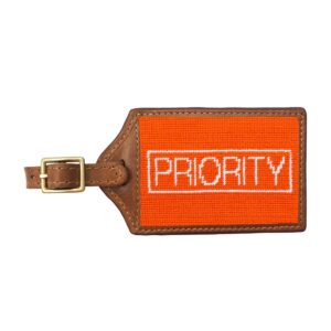 Smathers & Branson Priority Luggage Tag (Orange)