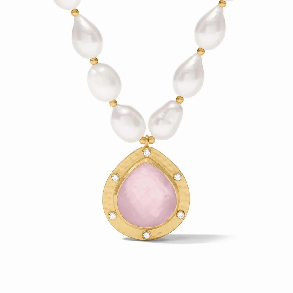 Julie Vos Clementine Statement Necklace - Rose