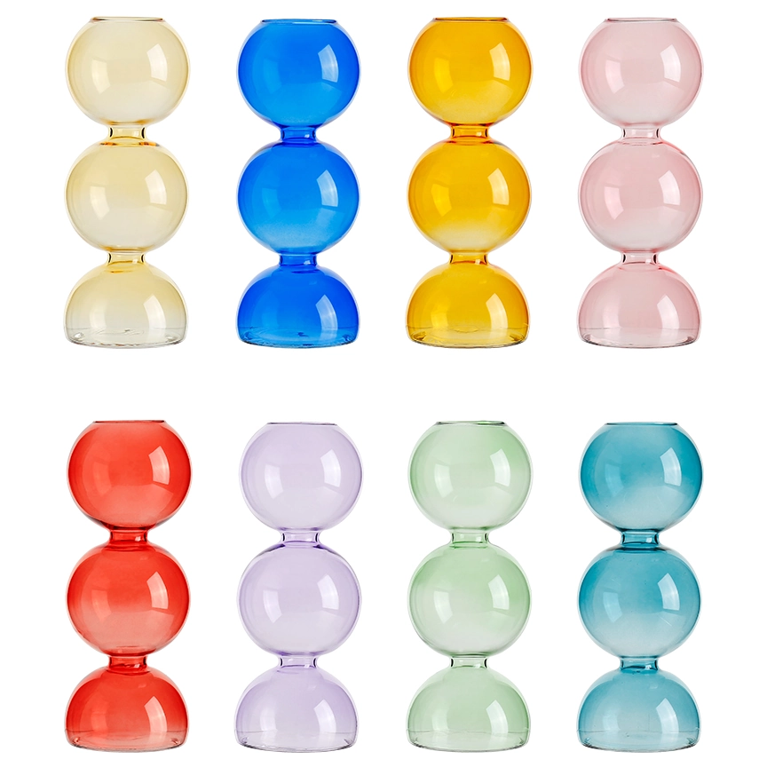 Stacked Sphere Vase - Assorted Colors