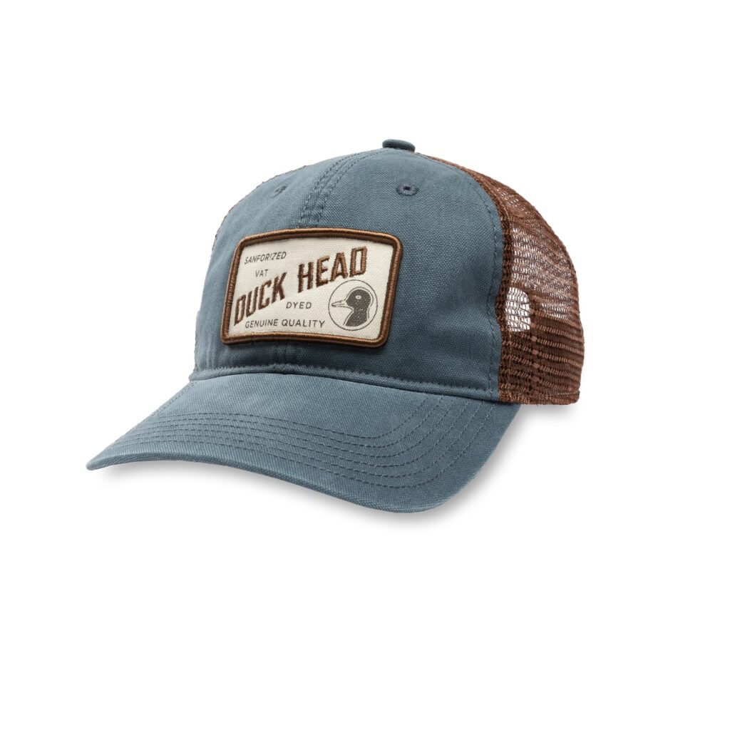 Duck Head Sanforized Patch Trucker Hat - Stormy Blue