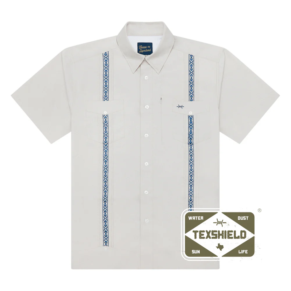 Texas Standard Guayabera Libre Shirt - Paloma Azul