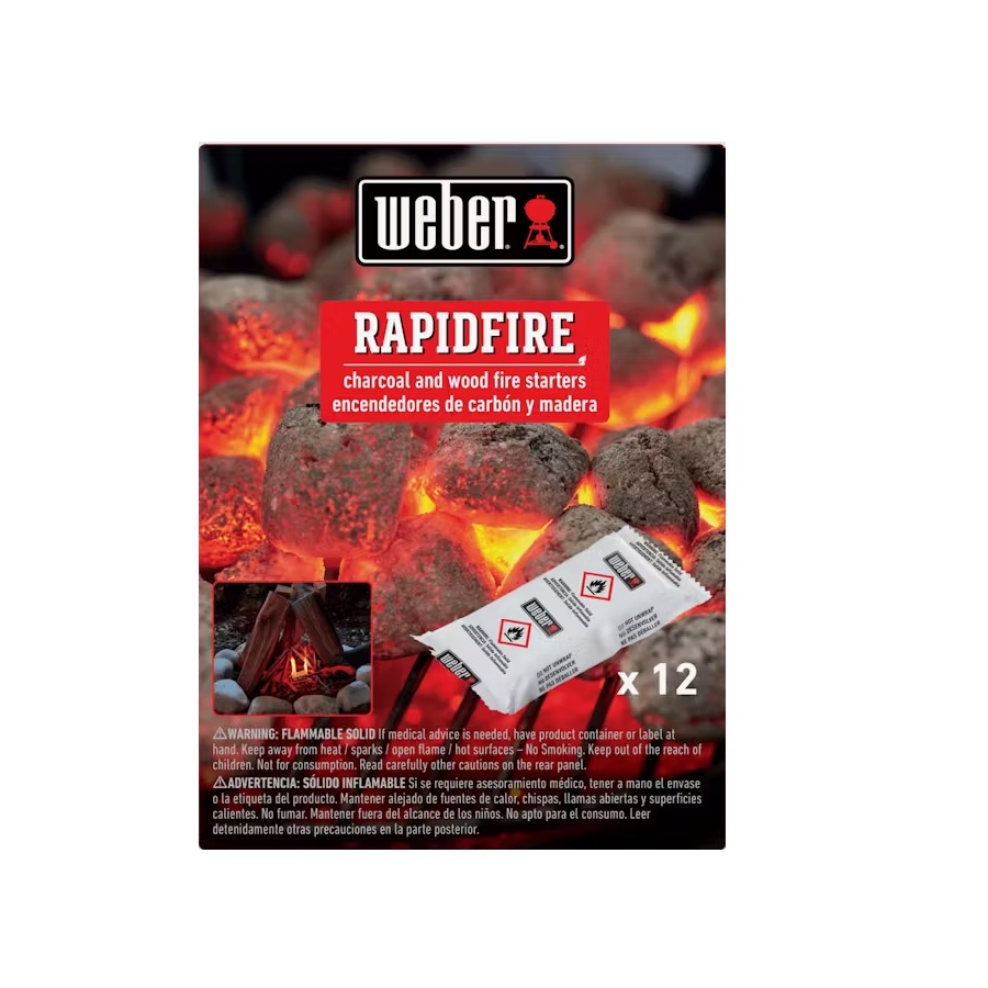 Weber Rapidfire 12 Piece Fire Starters