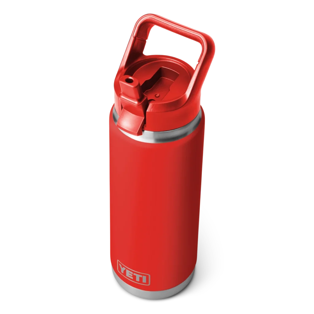 Yeti Rambler 26oz Bottle with Color Matched Straw Cap - Canyon Red | Berings