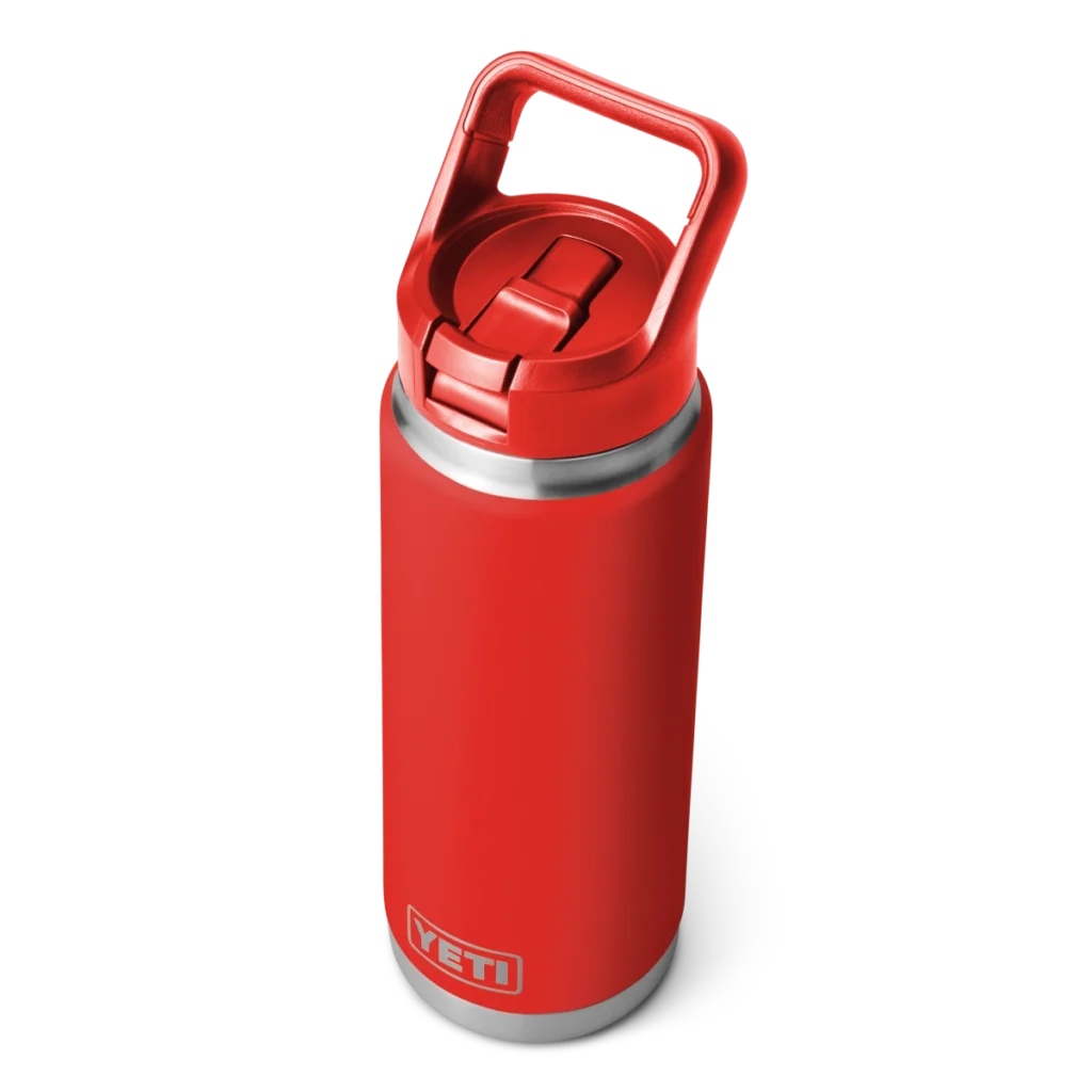 Yeti Rambler 26oz Bottle with Color Matched Straw Cap - Canyon Red2