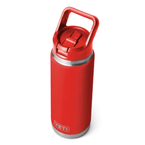 Yeti Rambler 26oz Bottle with Color Matched Straw Cap - Canyon Red2